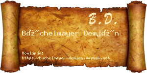 Büchelmayer Demjén névjegykártya